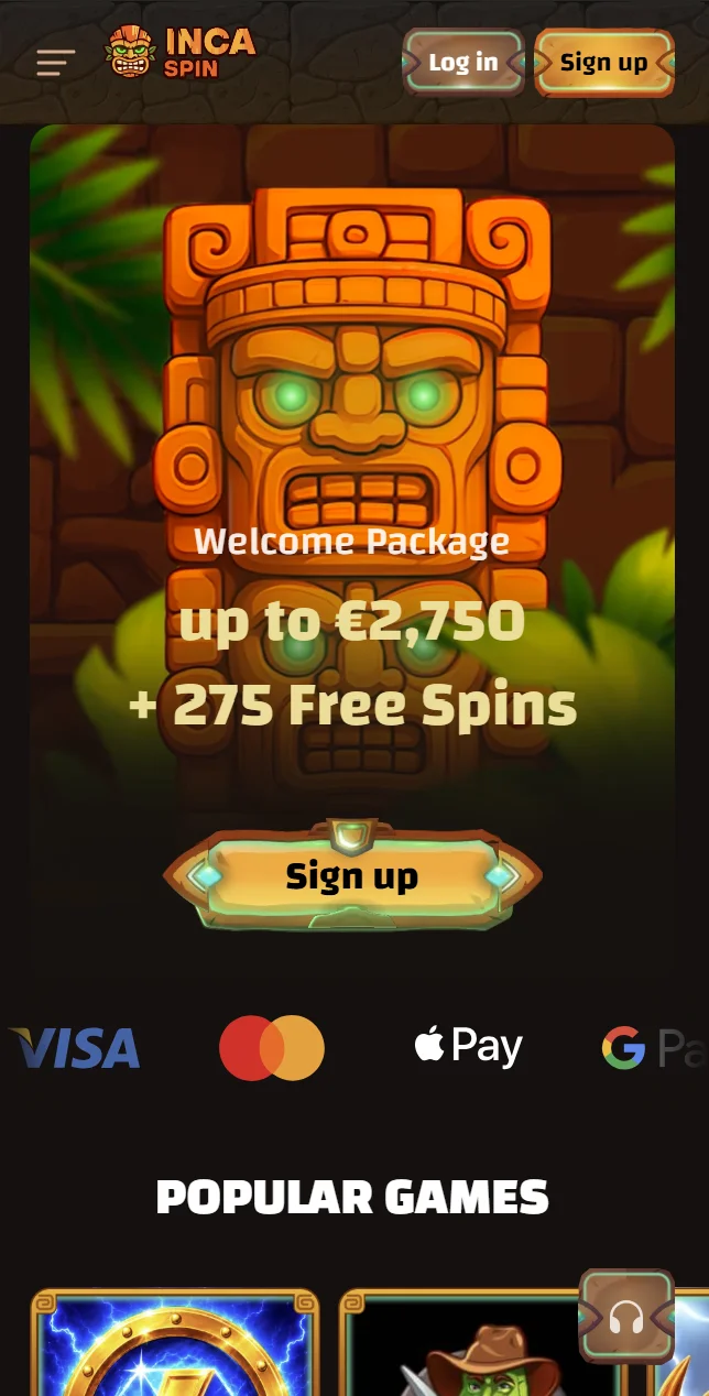 L'appli Incaspin casino